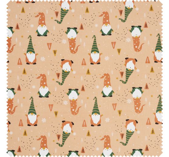Cotton fabric "Gnome"