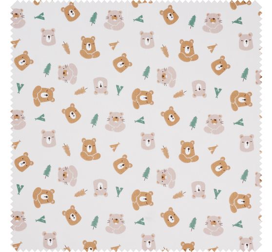 Cotton fabric "Little explorers"