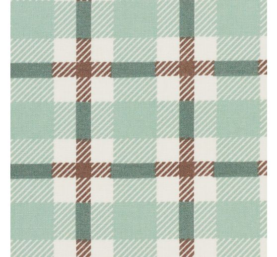 Cotton fabric "British check Green"