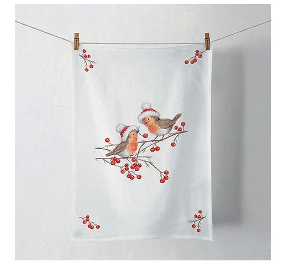 Napkin "Christmas Robins"