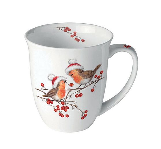 Napkin "Christmas Robins"