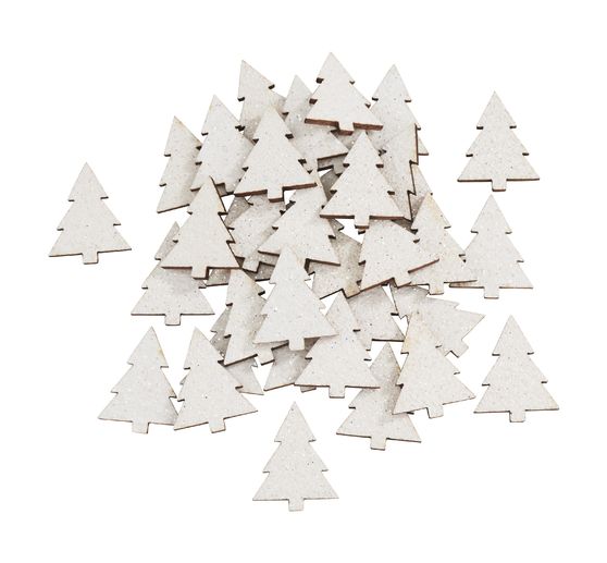 VBS Scatter decorations "Fir", Gold glitter