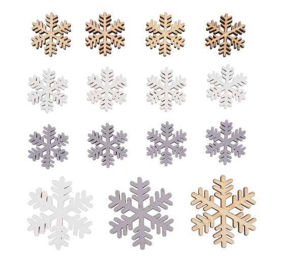 Elementi decorativi VBS "Miscela di fiocchi di neve