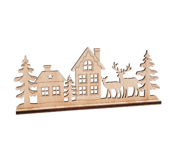 VBS Wooden building kit "Landscape with deer and houses"