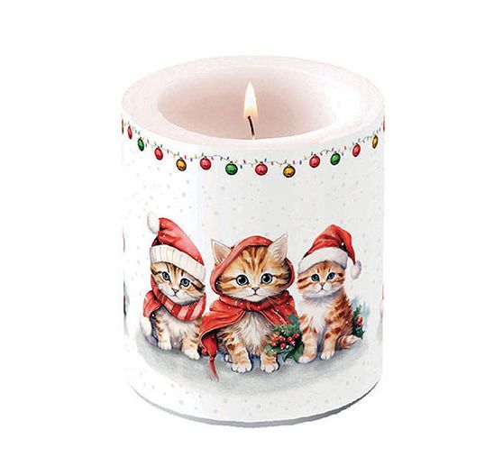 Napkin "Funny Christmas kittens"