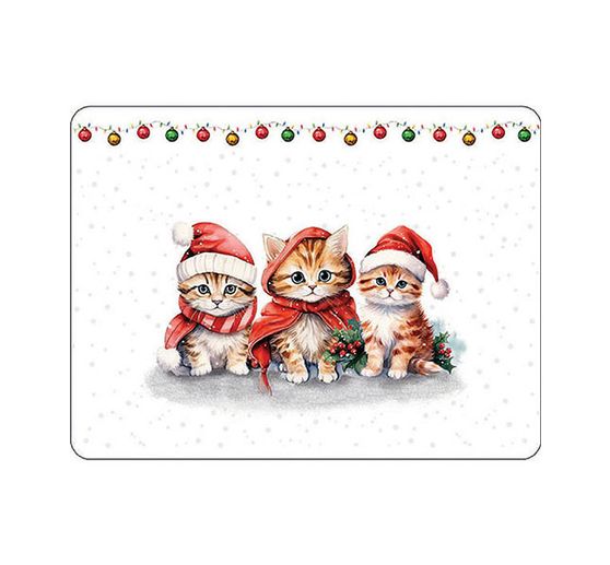 Napkin "Funny Christmas kittens"
