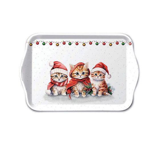 Napkin "Funny Christmas kittens"
