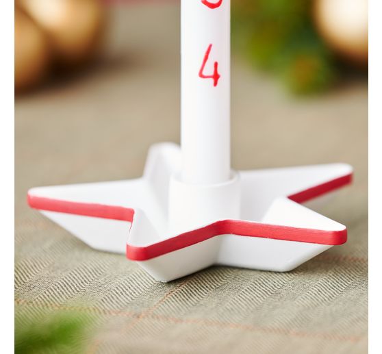 Silicone casting mould "Stick candle holder star"