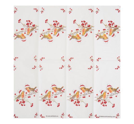 Paper handkerchiefs "X-Mas Robin"