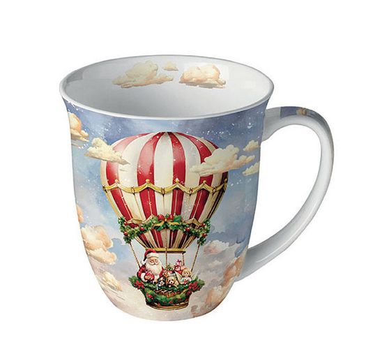 Napkin "Santa's Air Balloon"