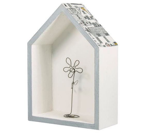 Cornice in legno "Houses - Wide", set di 2