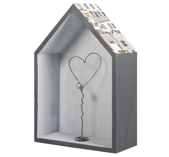 Cornice in legno "Houses - Wide", set di 2