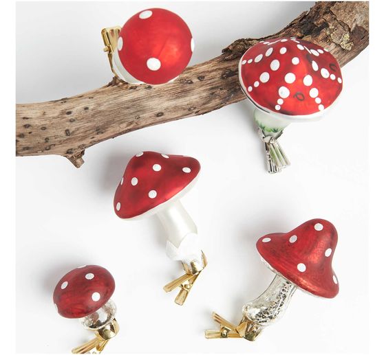 Sgabello in vetro, con clip