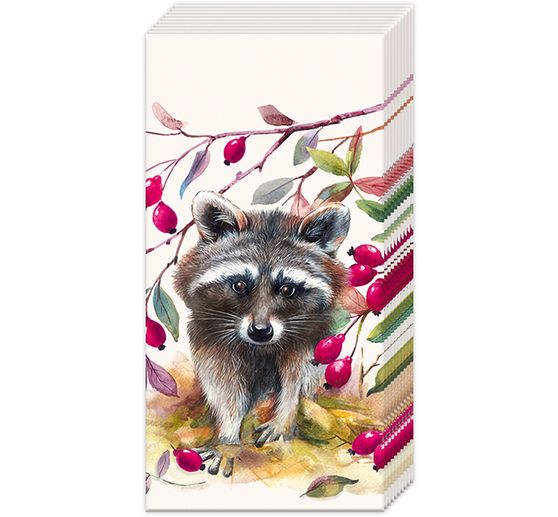Paper handkerchiefs "Raccoon"