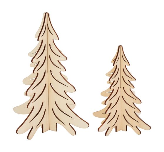VBS Wooden building kit "Fir trees", set of 2