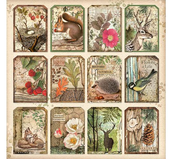 Maxi blocco di scrapbook "Foresta