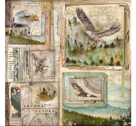 Maxi blocco di scrapbook "Foresta