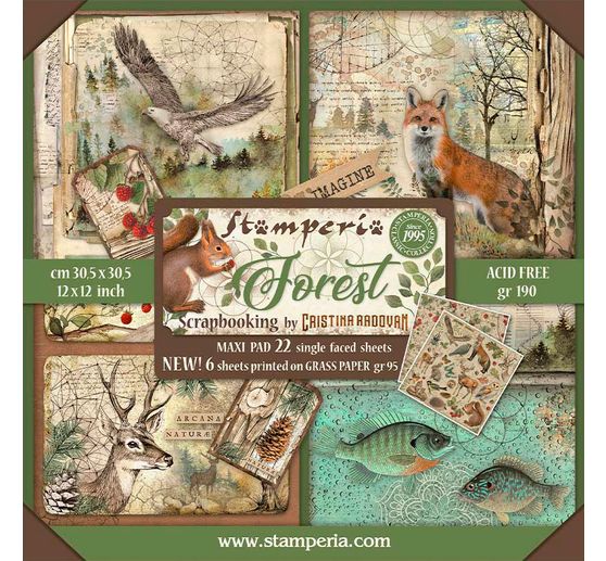 Maxi blocco di scrapbook "Foresta