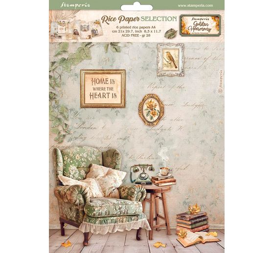 Motif straw silk assortment "Golden Harmony"