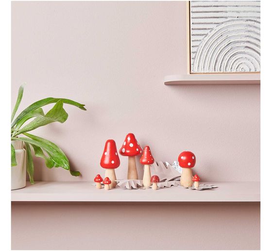 Wooden toadstools