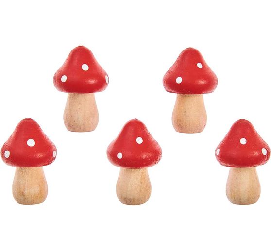 Wooden toadstools