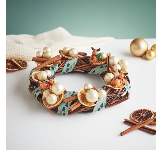 Christmas balls made of glass on wire, 36 pieces, Ø 20 / 25 / 30 mm