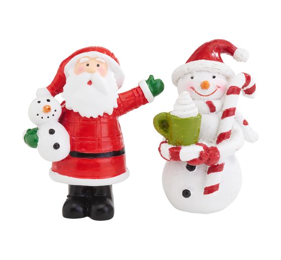 VBS Figurines "Snowman & Santa"