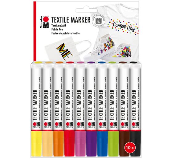 Marabu Textile Markers, set of 10