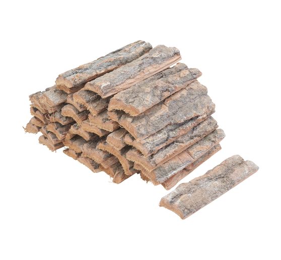 Wood bark pieces, natural