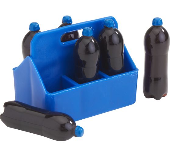 VBS miniatura "cassa per bottiglie" + 6 bottiglie