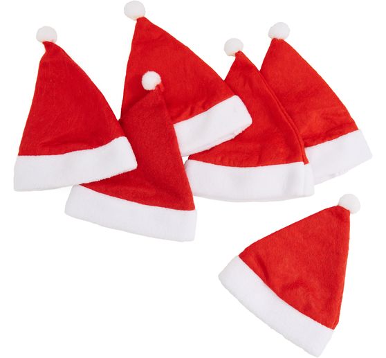 VBS Christmas caps for 8 cm head diameter, 6 pieces