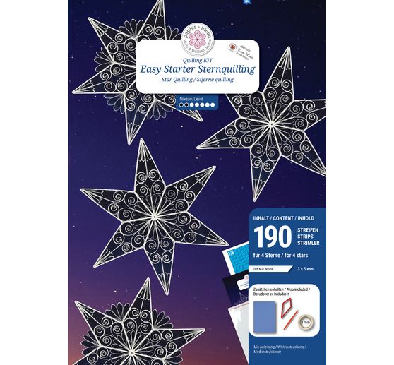 Easy Starter Quilling Set "Stars"