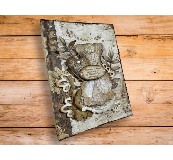 Motif straw silk backgrounds "Old Lace"