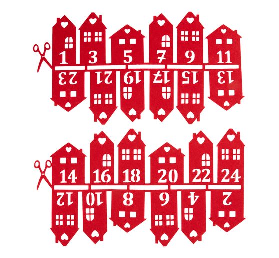 Numeri dell'avvento "Case di feltro" della VBS