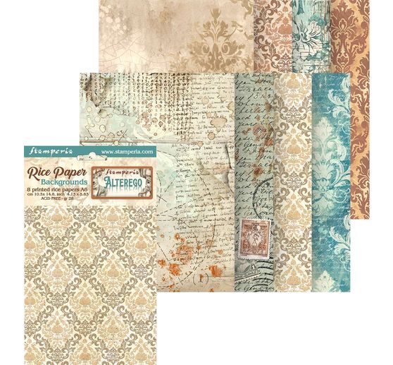 Sfondi in seta di paglia con motivi "Alterego".