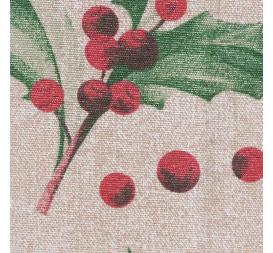 Motif fabric linen look "Ilex"