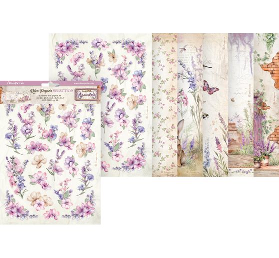 Motif straw silk assortment "Lavender"