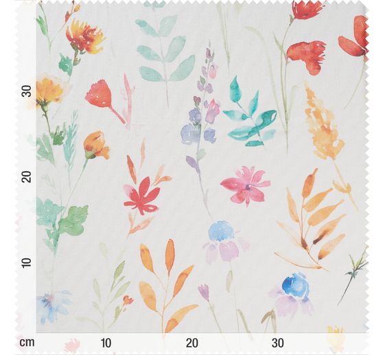 Cotton fabric "Colorful flowers"