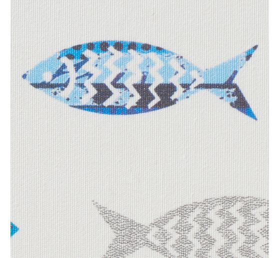 Cotton fabric "Fish", acrylic coated