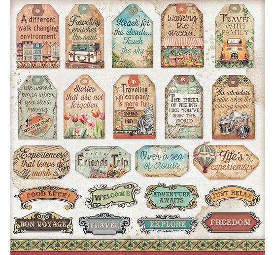 Scrapbook block "Art of Travelling"