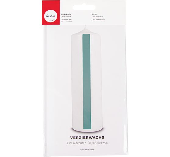 Decorative wax plate "Antique green"