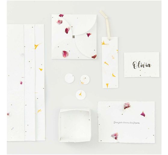 Handicraft block "Handmade cotton paper"