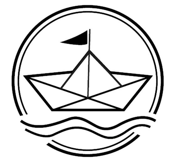BUTTERER Stamp "Origami boat"