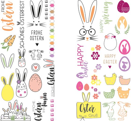 Transfer paper "Happy Easter"