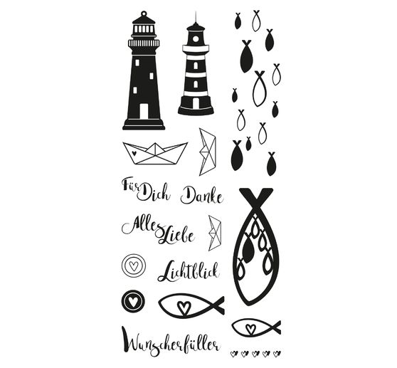 Clear Stamps "Lighthouse, fish & co"