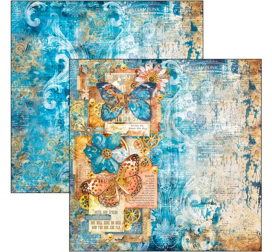 Scrapbook paper "Esprit de Voyage"