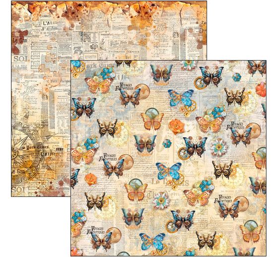 Scrapbook paper "Esprit de Voyage"