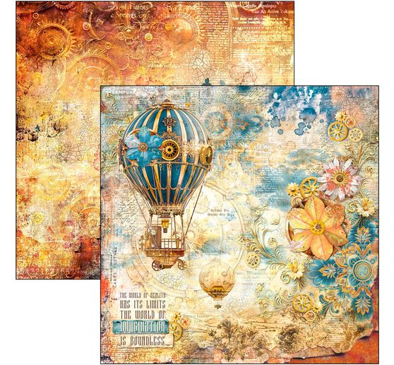 Scrapbook paper "Esprit de Voyage"