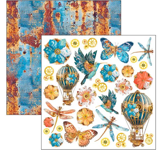 Scrapbook paper "Esprit de Voyage"
