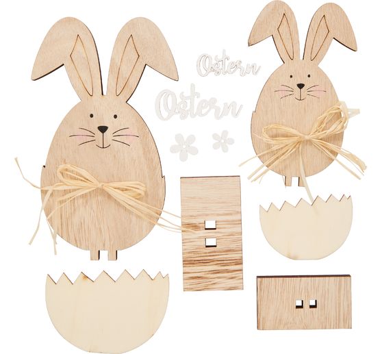 VBS Wooden building kit "Easter bunnies"
